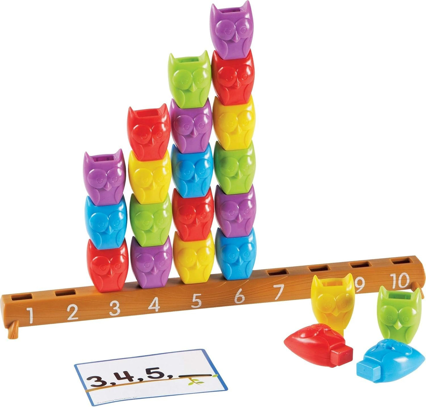 Learning Resources 1-10 Counting Owls Activity Set, Fine Motor Toy, 25 Piece Set, Ages 3+