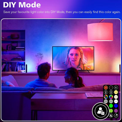 FTL RGB Colour Changing LED Bulb with Remote Control, B22 Bayonet Light Bulb 5W 40W Equivalent Dimmable, A50 Multicolour Light Bulb for Home Decoration Party Mood Lighting 6-Pack