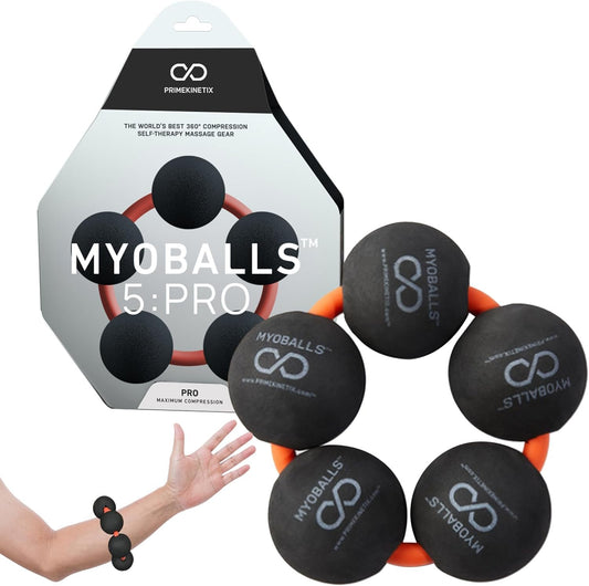 PRIMEKINETIX MyoBalls Foam Roller - Foam Rollers for Muscles, Enhanced Mobility & Muscle Roller Ball, Deep Tissue & Full Body Massage, Trigger Point Therapy, for Athletes & Active Lifestyles