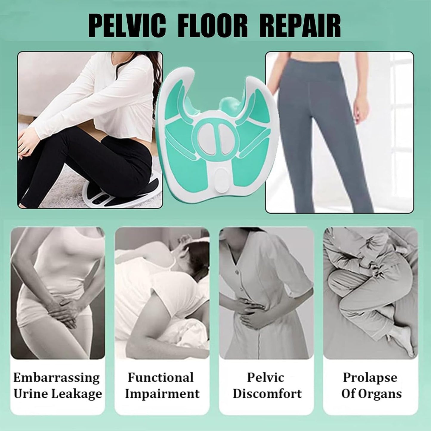 WTSFEUJL Strumento di Riparazione Muscolare del Pavimento Pelvico,Recupero Postpartum Rinforzante del Pavimento Pelvico per Il Recupero Postpartum,Persone Sedentarie,Glutei Piatti