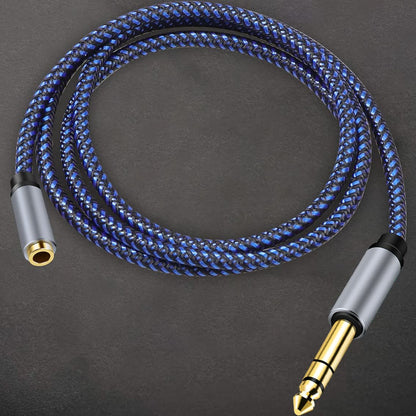 1/4 to 1/8 Headphone Adapter, tunghey 6.35mm Male to 3.5mm Female TRS Stereo Audio Jack Adapter Cable for Mixer Guitar Amp Piano Keyboard Amplifier Headphone Speaker (0.3m)