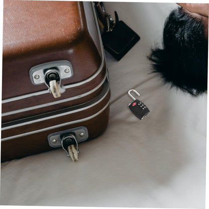 Outanaya -335 Padlock Luggage Padlock Combination Lock Approved for Luggage Security 3- Combination Travel Security Cable Lock