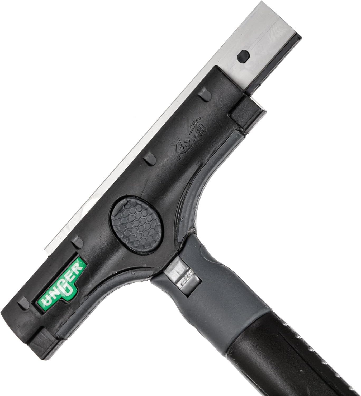 Unger Commercial ErgoTec® Ninja 6" Glass Scraper with Adjustable Head and Safety Cap – Ergonomic 2-in-1 Tool for Commercial Window and Surface Cleaning EN150
