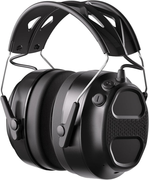 BJKing Bluetooth 5.4 Hearing Protection Headphones with Rechargeable Battery 120H Playtime, Noise Reduction Ear Protection
