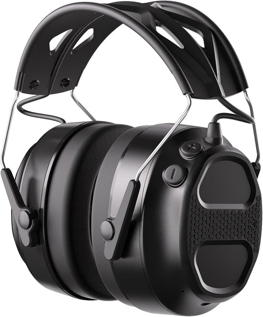BJKing Bluetooth 5.4 Hearing Protection Headphones with Rechargeable Battery 120H Playtime, Noise Reduction Ear Protection