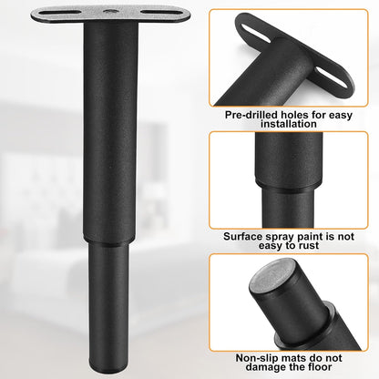 Adjustable Bed Feet 18-33cm, Table Legs, Furniture Feet, Metal T-Shape Furniture Supports, Slatted Support Foot, Adjustable Furniture Feet, Sofa, Bed, Wardrobe