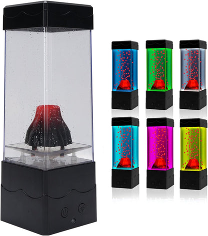 LED Volcano Night Light with Remote Control, Volcano Lamp Light, Adjustable Colors and Brightness, Dreamy and Romantic Ambience