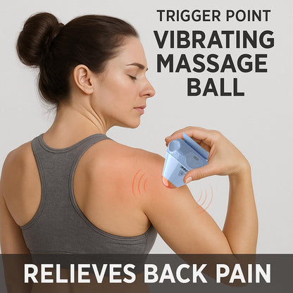 Asinhe Vibrating Massage Ball with Heat & Suction Cup, Self-Massage Tool for Deep Tissue Muscle Relief, Hands-Free Physio Recovery for Back, Neck, Legs, Portable Heated Trigger Point Massager