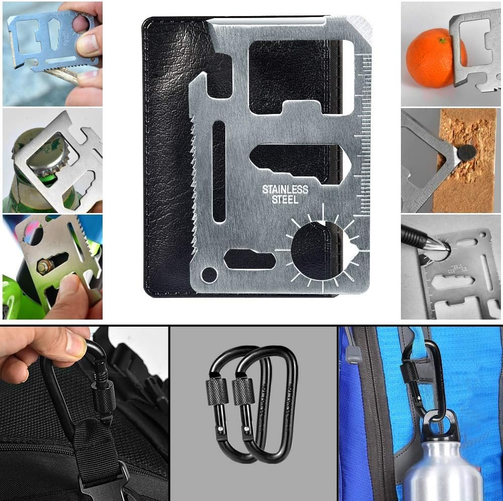 Survival kit,22 in 1 Emergency Survival Kits Camping Survival kit