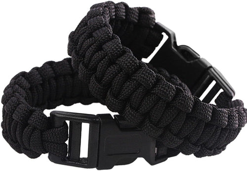 Nasogod Survival Paracord Bracelet Outdoor Wraps Emergency 350 Parachute Bracelet 9inch Pack of 2, 9 Inch, Polyester, no gemstone