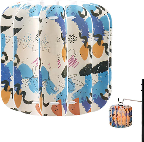 Jigsaw Puzzle Lampshade, Ceiling Lamp Shade, 4.72x4.53 Inches Pendant Fixture Decor, Waterproof Light Replacement Parts for Balconies Camping Picnics Outdoor Lighting Use
