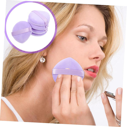 DEARMAMY 10Pezzi Portatili Morbidi Per Polvere Per Applicazione Makeup Accessori Cosmetici Microfibra