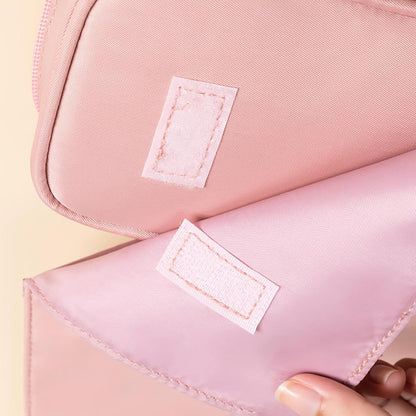 Travel Makeup Brush Organizer - Roll Up Brush Case, Portable Makeup Brush Holder | Makeup Brush Case, Compact Brush Holder, Essential Pe Accessory, pink, Please refer to description