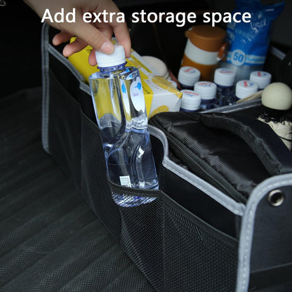 TOPABYTE Car Trunk Organizer, Rear Trunk Organizer Storage Collapsible Container, Tool Grocery bag organizer, Trunk Storage Organizer For X1 X3 X5 X6 X7 E30 3-Series 5-Seriers