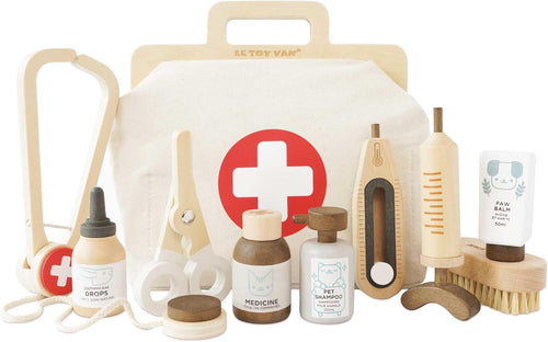 Le Toy Van Veterinarian Bag Set, Children's Toy 2+, 10 Pieces, Animal, PRETEND_PLAY_TOY, Unisex