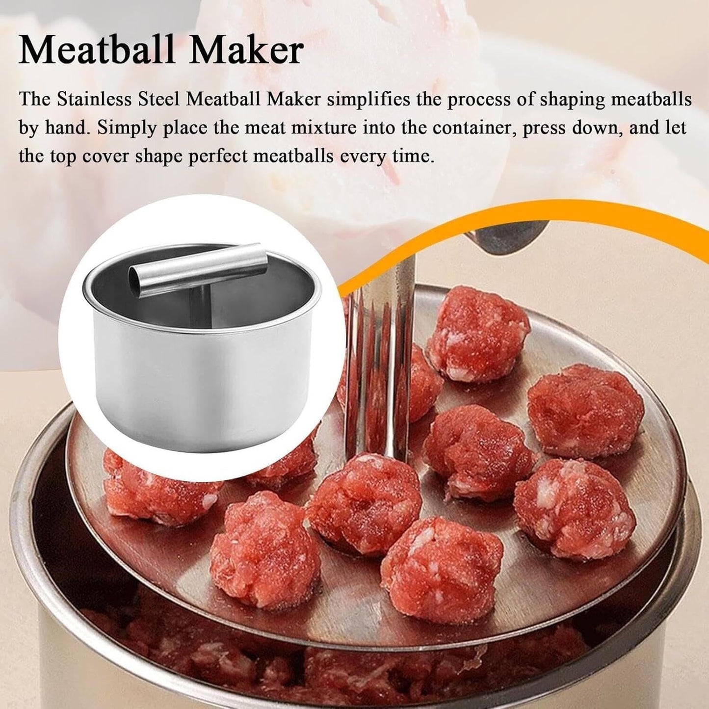 KPPFHBLI Stampo per Polpette, Utensili da Cucina Multifunzionali per Fare Polpette, Panini E Pasticcini, Gadget Pratici Facili da Usare, Che Fanno Risparmiare Tempo