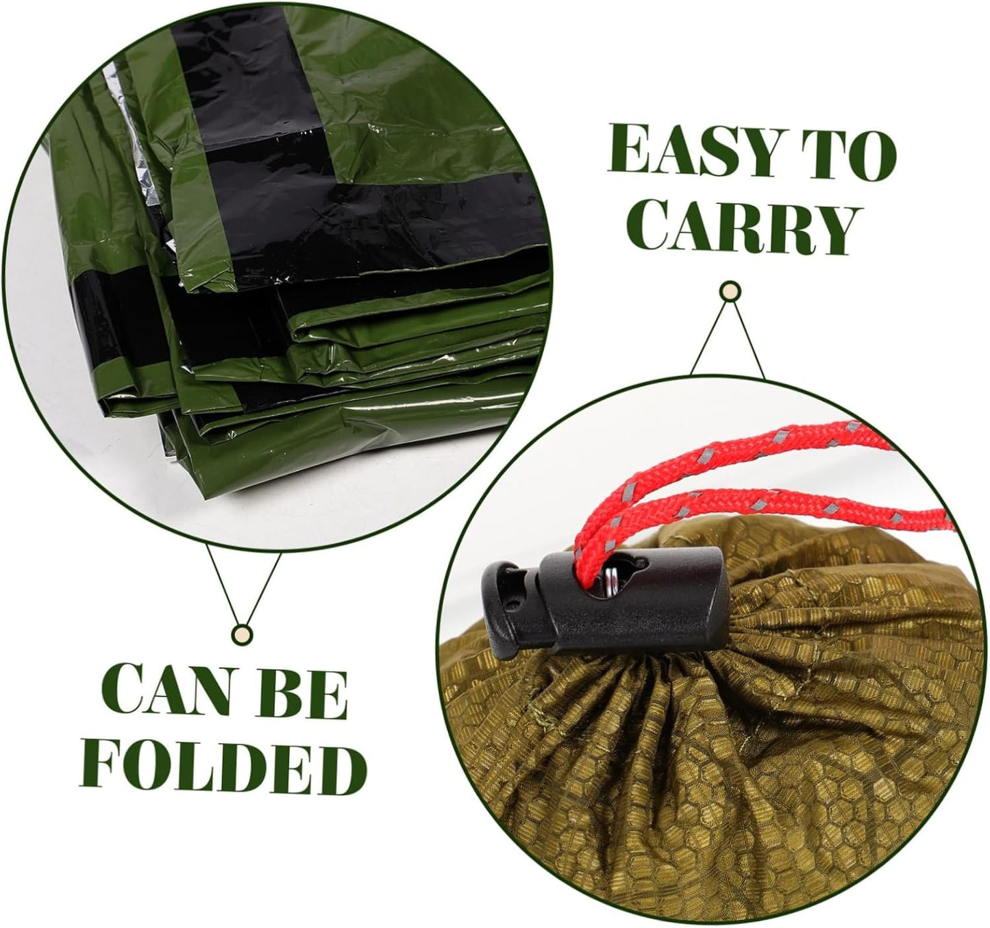 BESPORTBLE 1 Set Warm Blanket Tent Sleep Sack Survival Backpack Hiking Supplies Emergency Bag Outdoor Camping Supply Camping Gear Emergency Supplies Aluminum Film
