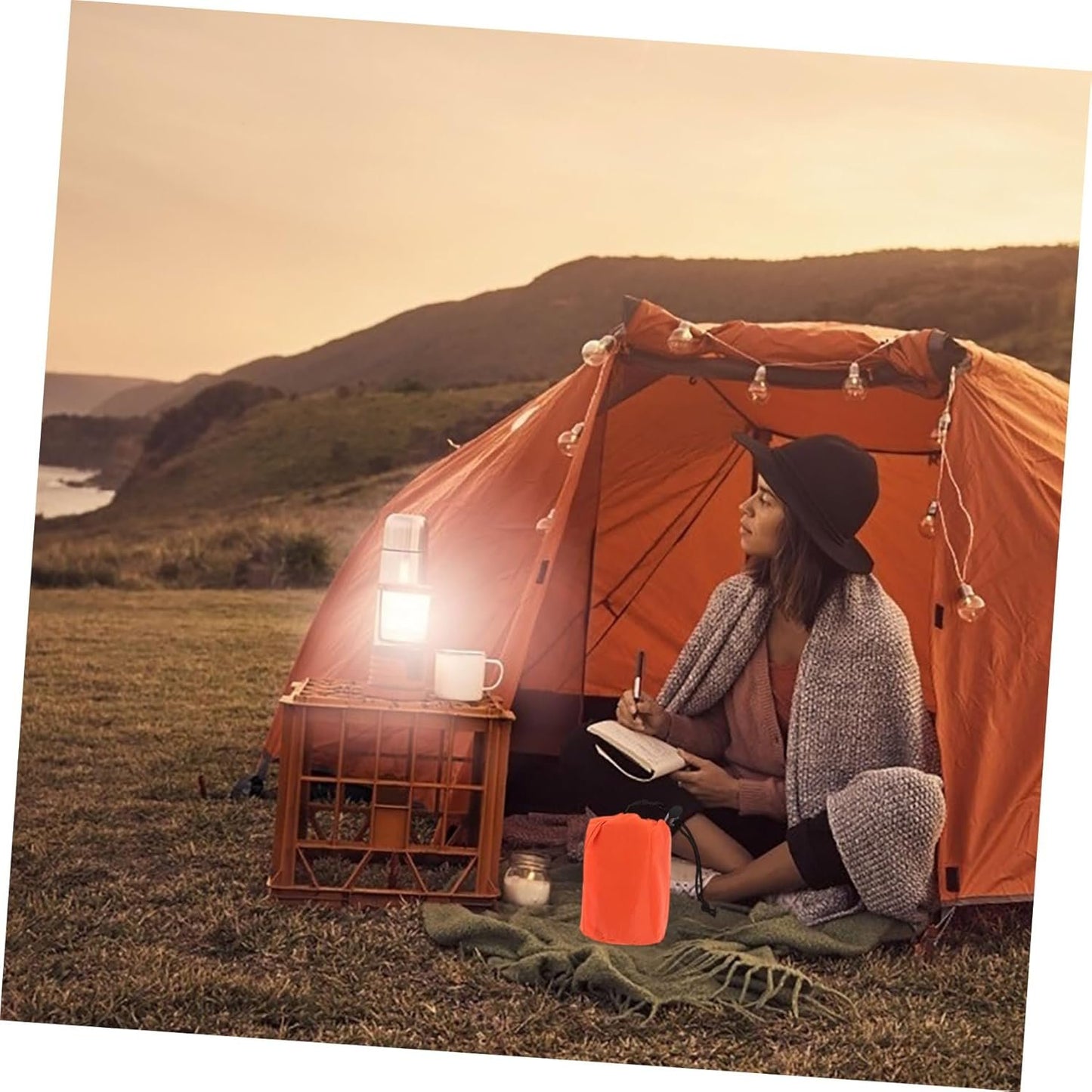 SUPVOX Survival Emergency Blanket Thermal Sleeping Bags Portable for Camping Hiking Emergency Preparedness