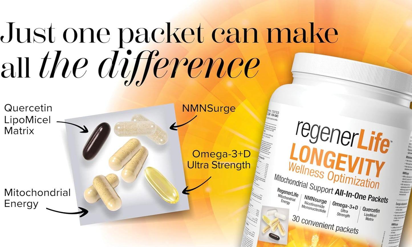 Natural Factors Regenerlife Longevity Wellness Optimization,