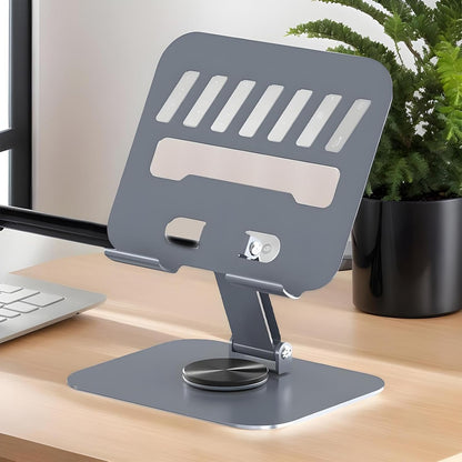 Laptop Desk Stand | Non-Slip Notebook Holder,Ergonomic Desk Laptop Stand with 360Â° Rotating Base for Indoors, Workplace, Bedroom