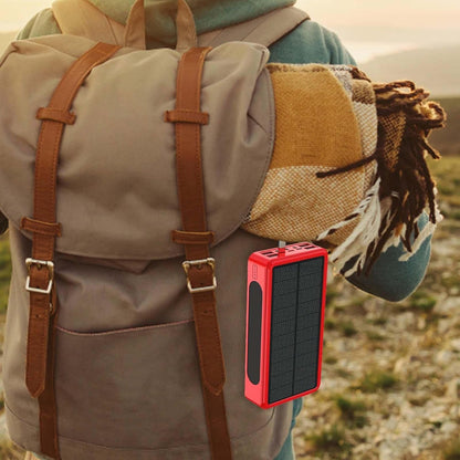 Solar Charger | 50000 mAh Wireless Mobile Charger with Lanyard - Waterproof and Drop-Resistant Travel Essentials for Business, Travel,Camping and More Kuitgh