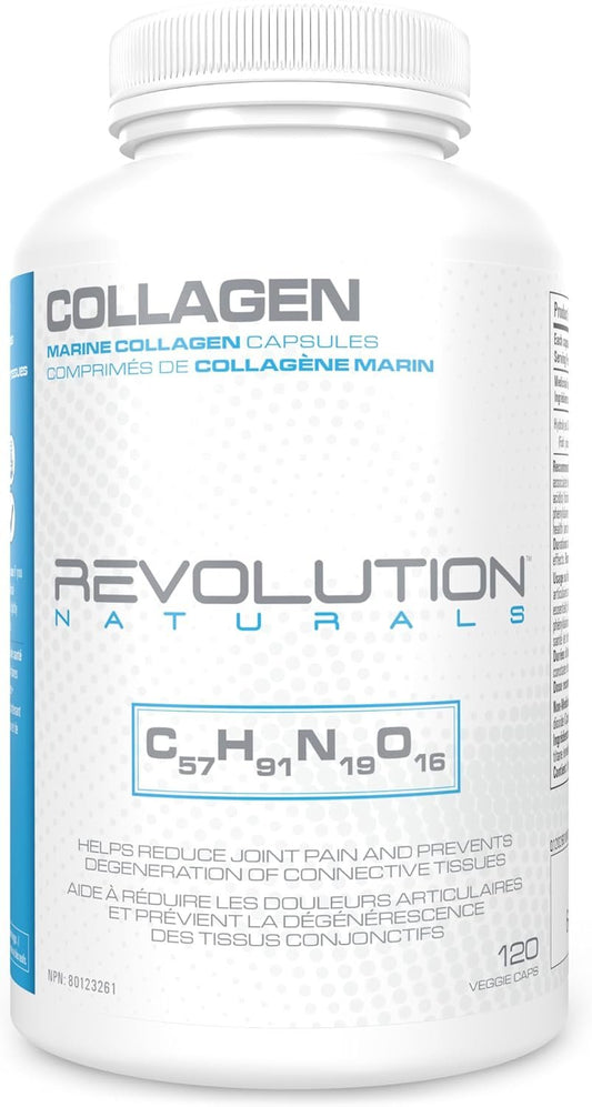 Revolution Nutrition Hydrolyzed Collagen, Help Joints, Muscles and Skin, 500mg, 120 Capsules