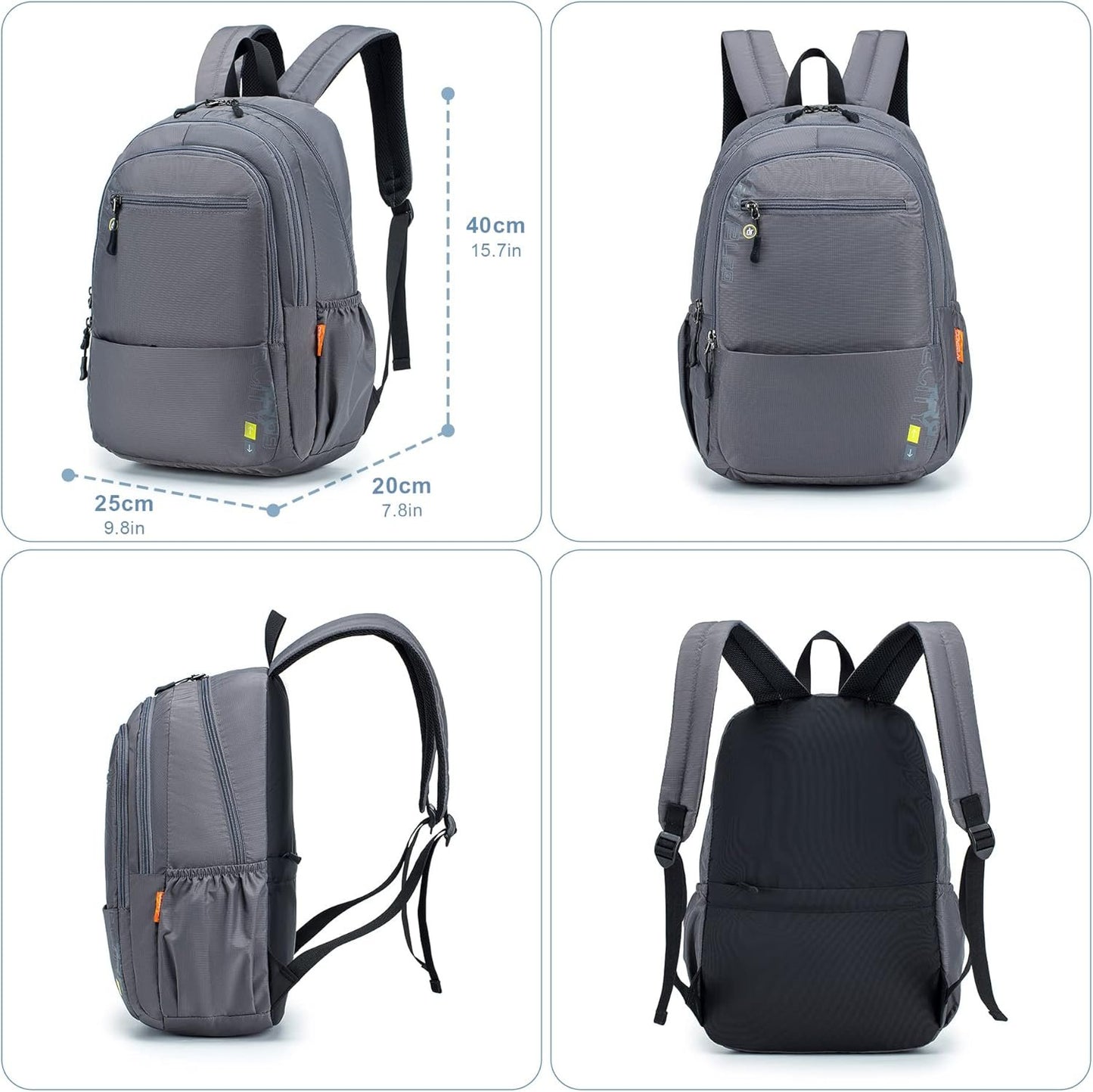 SPAHER Ryanair Cabin Bag 40x20x25 Hiking Backpack School Travel Backpack Mountaineering Bag Nylon Outdoor Waterproof Sport Trekking Camping Backpack Daypack Small Laptop Rucksack for All Persons