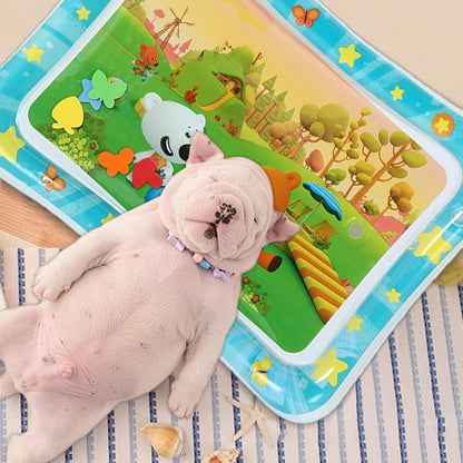 Tappetino Sensoriale Ad Acqua - Lettino Ad Acqua Pieghevole Per Cani,Base Gonfiabile per Gattonamento Rinforzata per Viaggi, Casa e Camera da Letto - Accessorio per Animali Domestici di