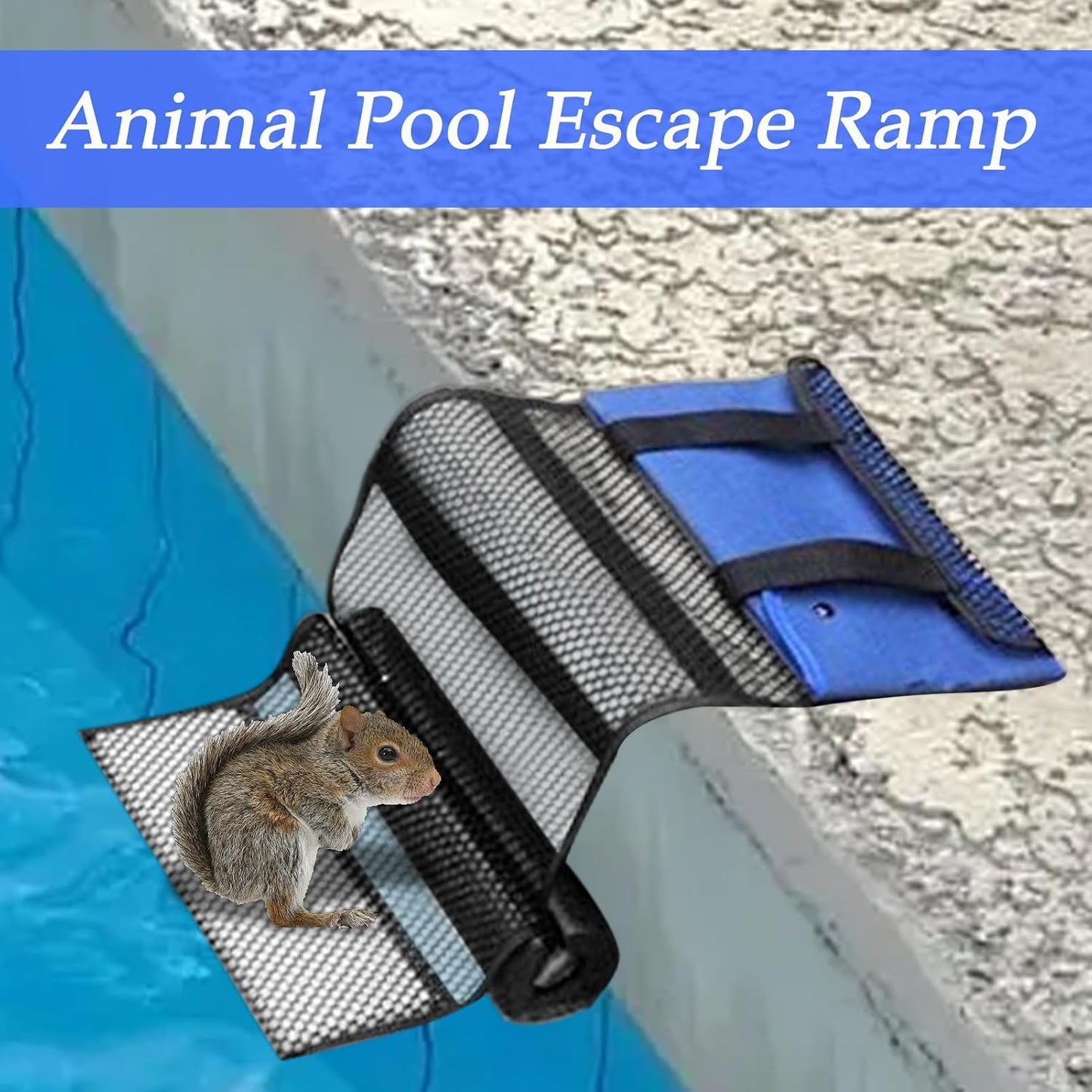 Animal Saving Ramp, Pool Critter Saver, Floating Rescue Platforms Small Wildlife Escape Frog Helper Device Safety Pond Exit for Ladder Tool, 11x6x3 inch
