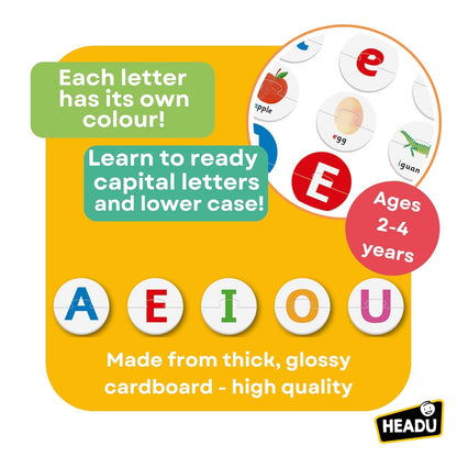 Headu Letter Balls, Educational Toys for Boys and Girls Ages 2-4 Years Old, Toddler Learning Toys, Teacher Homeschool Supplies, Birthday