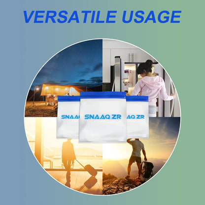 Odor Proof Storage Bags-9" x 10", Reusable Double-Tracked Zip Closure Barrier Storage Bags Lock in Odors Keep Contents Fresh and Waterproof, Large No-Odor Bear Bag fit Camping, Hiking, Water Sports and Home Organization（2 Pack）