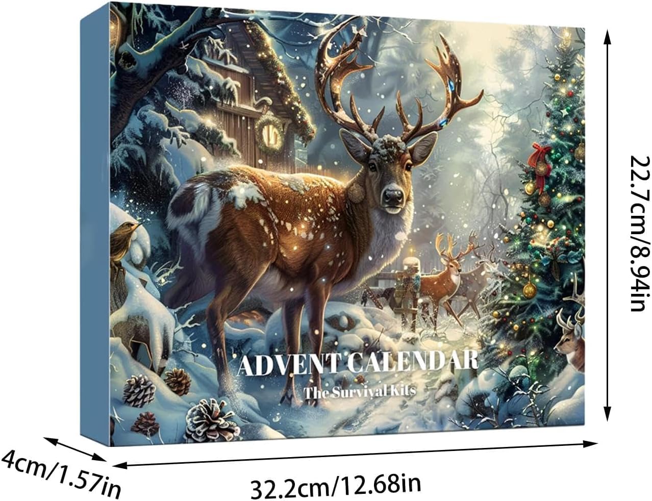 Survival Kit Advent Calendar for Men - Survival Tools Advent Calendar for Adult 24 Days Christmas Countdown Calendar 2024 Xmas Holiday Surprise Gift Outdoor Enthusiasts