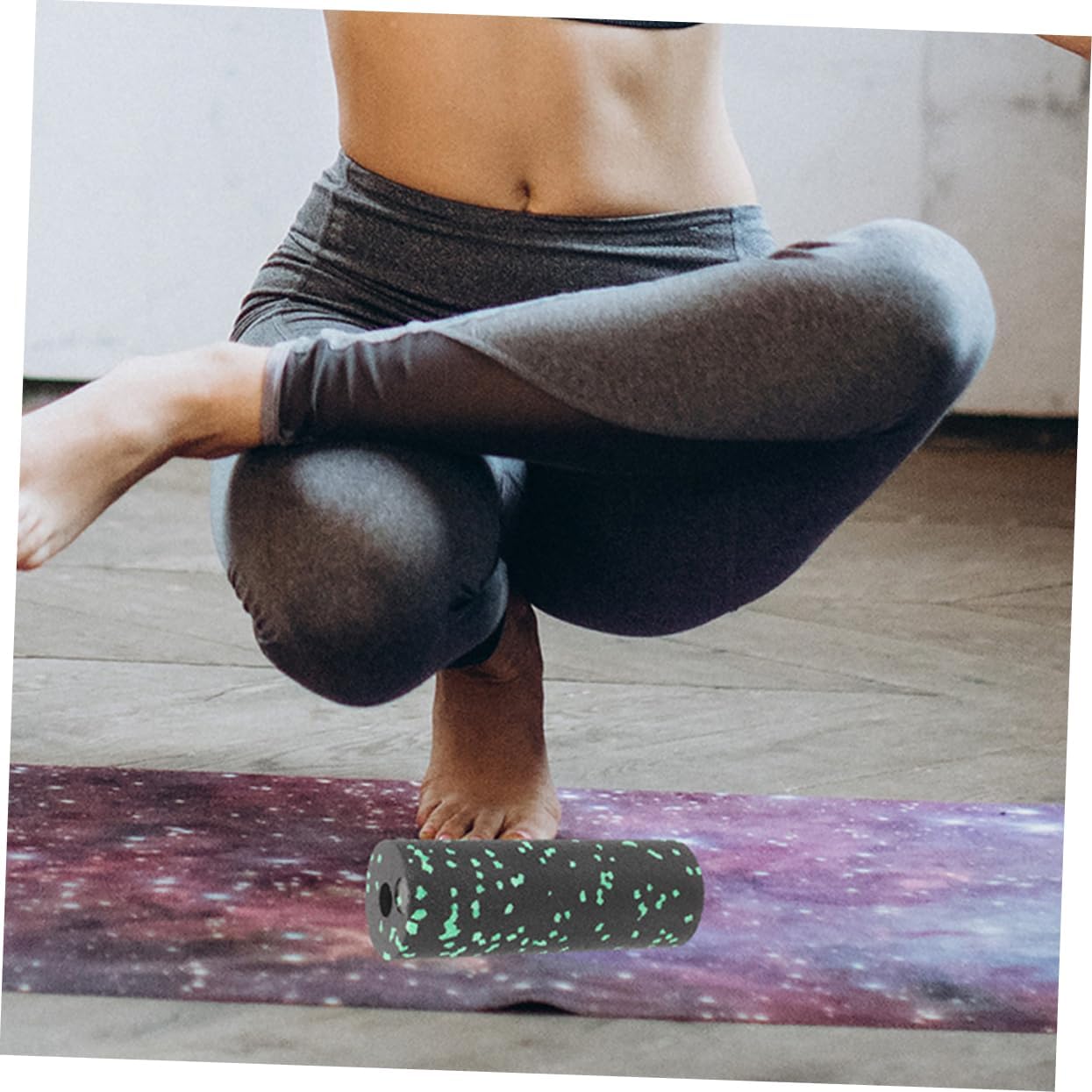TOYANDONA 4 Pezzi Mini Colonna Yoga Per Massaggio Muscolare Colonna a Rulli Massaggiante Del Corpo Massaggio a Fornitura Yoga Leggero Epp