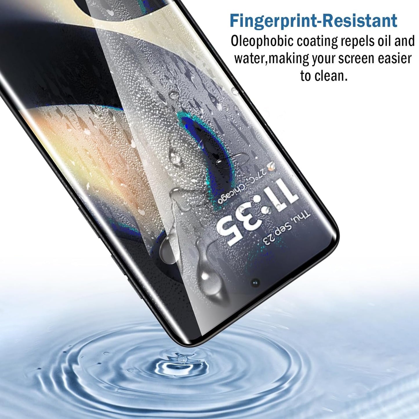 Natbok 2 Pack 3D Compatible with Motorola Edge 2024/2023 Screen Protector,9H Tempered Glass Film,HD Clear Scratch Resistant,Bubble-Free for Moto Edge 2024 Screen Protector