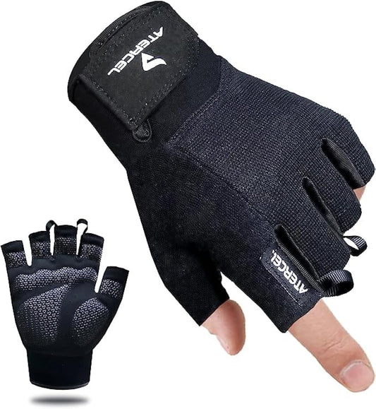 Atercel Workout Gloves, Best Exercise Gloves for Crossfit, Cycling, Gym, Training, Breathable & Snug fit, for Men & Women