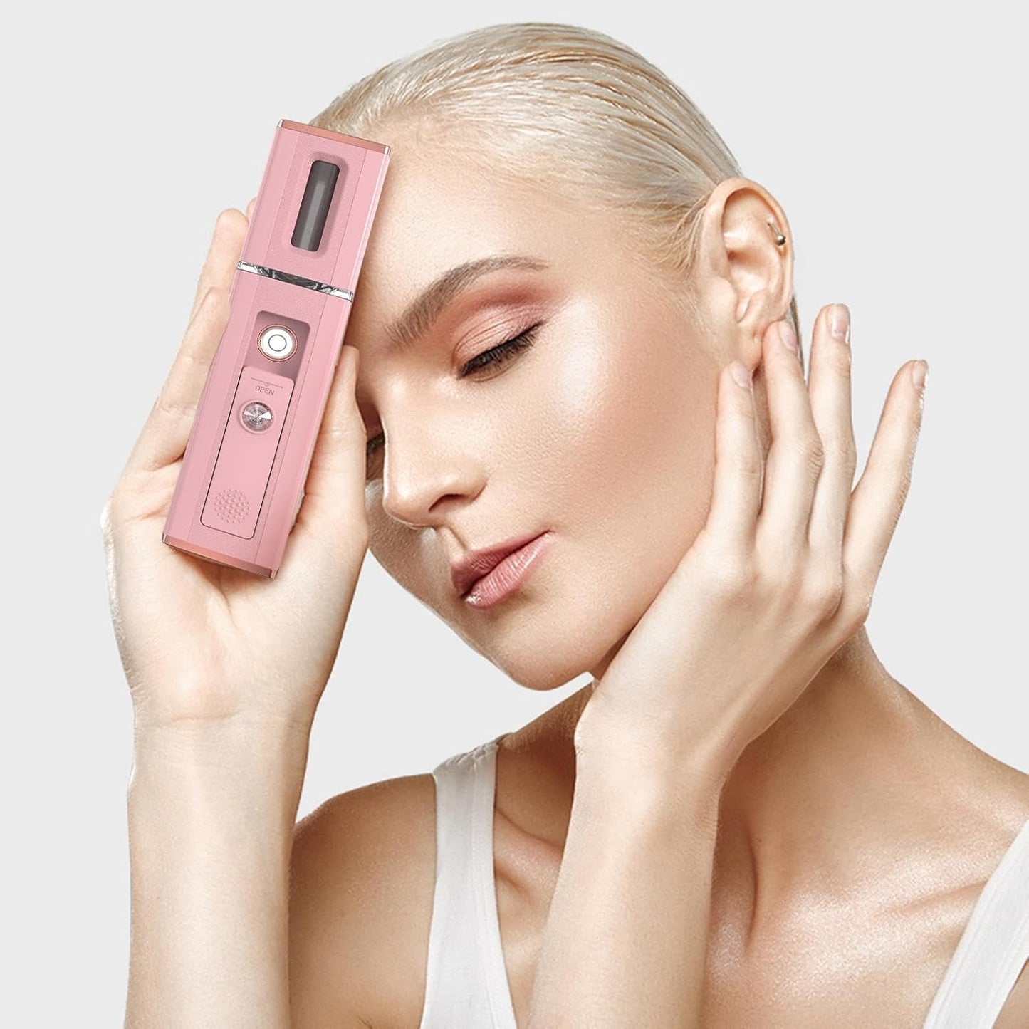 Skin Humidifier for Women, Electric Face Mister Spray, Fine Water Spray Mist, Deep Skin Hydration Device, Best Electric Face Mister Portable Hydration