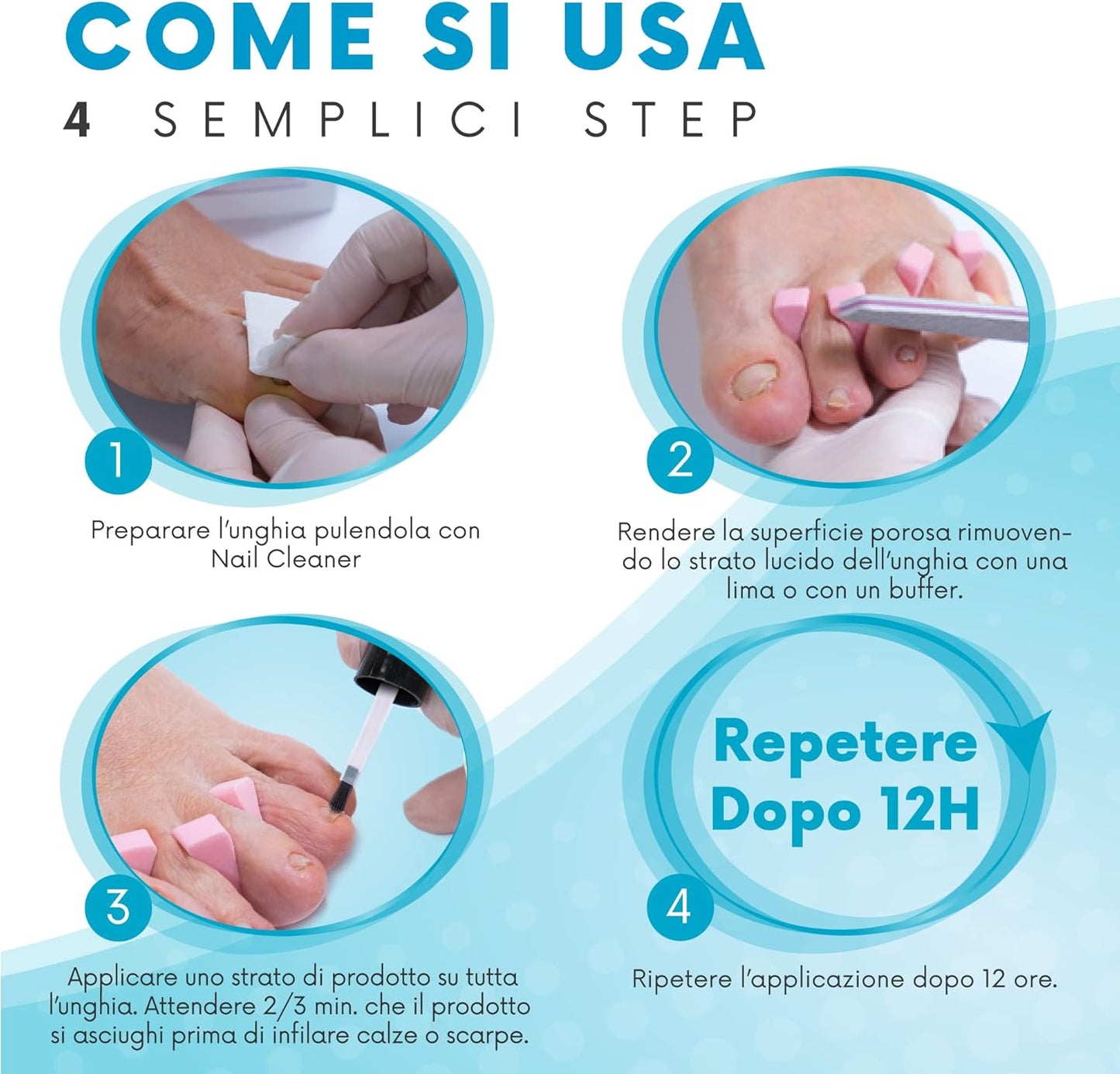 Antifungal Nail Feet and Hands 12 ml – Treatment Prevents Mycosis/Fungi and Restores the Natural Appearance of the Nail.