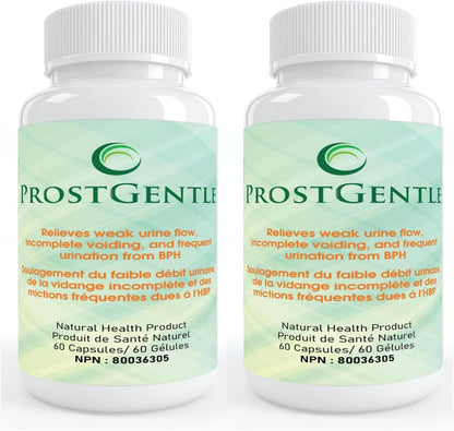 ProstGentle Relieves weak urine flow, Incomplete voiding, and frequent urination from BPH (2)