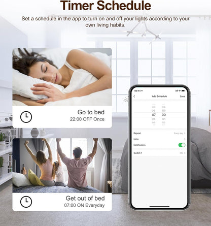 WiFi Zigbee Mini Smart Switch Module, 4CH Relay for 2 Way Control, Smart Home Automation Compatible With Alexa Google Home