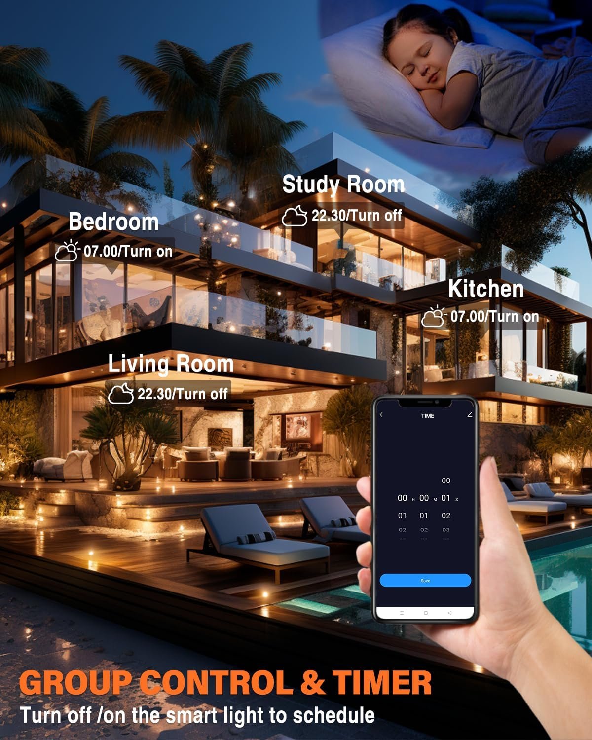 6Pack Smart led RGB Recessed Lighting 6Inch,Color Changing Canless LED Downlight with Remote Control,2700K-6500K,2.4GHz Wi-Fi Bluetooth 12W 1200lm,Work with Tuya App,Alexa & Google Assistant