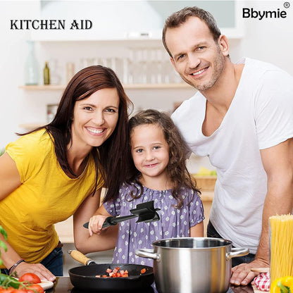 Bbymie Meat Masher, 5-Blade Head, High-Temp Heat-Resistant, Nylon Non-Stick, Black