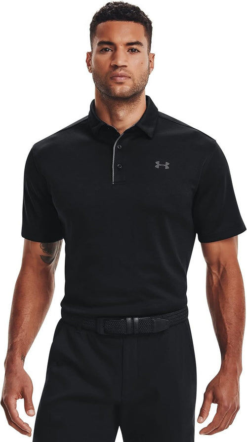 Under Armour mens Tech Golf Polo , Black (001)/Graphite , X-Large,Isotope Blue (438)/Pitch Gray