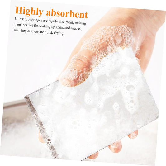 BESTOYARD 12Pcs Kitchen Cleaning Sponges Highly Absorbent Non Scratch Scrubber Sponge Coconut Fiber and Cellulose for Daily Use for Woks and Household Cleaning