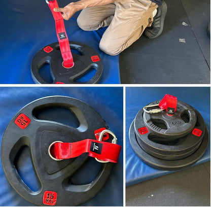 Heavy Duty Strap Loading Pin for Weight Plates | Cable Machine Attachment for Home Gym, Crossfit, Training for Climbing and Tricep Pull-Downs