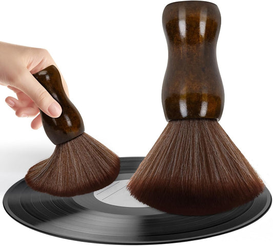 Vinyl Record Cleaner Brush - Ultra Soft Anti Static Brush for Vinyl Records - Essential Record Player Accessories for Flawless