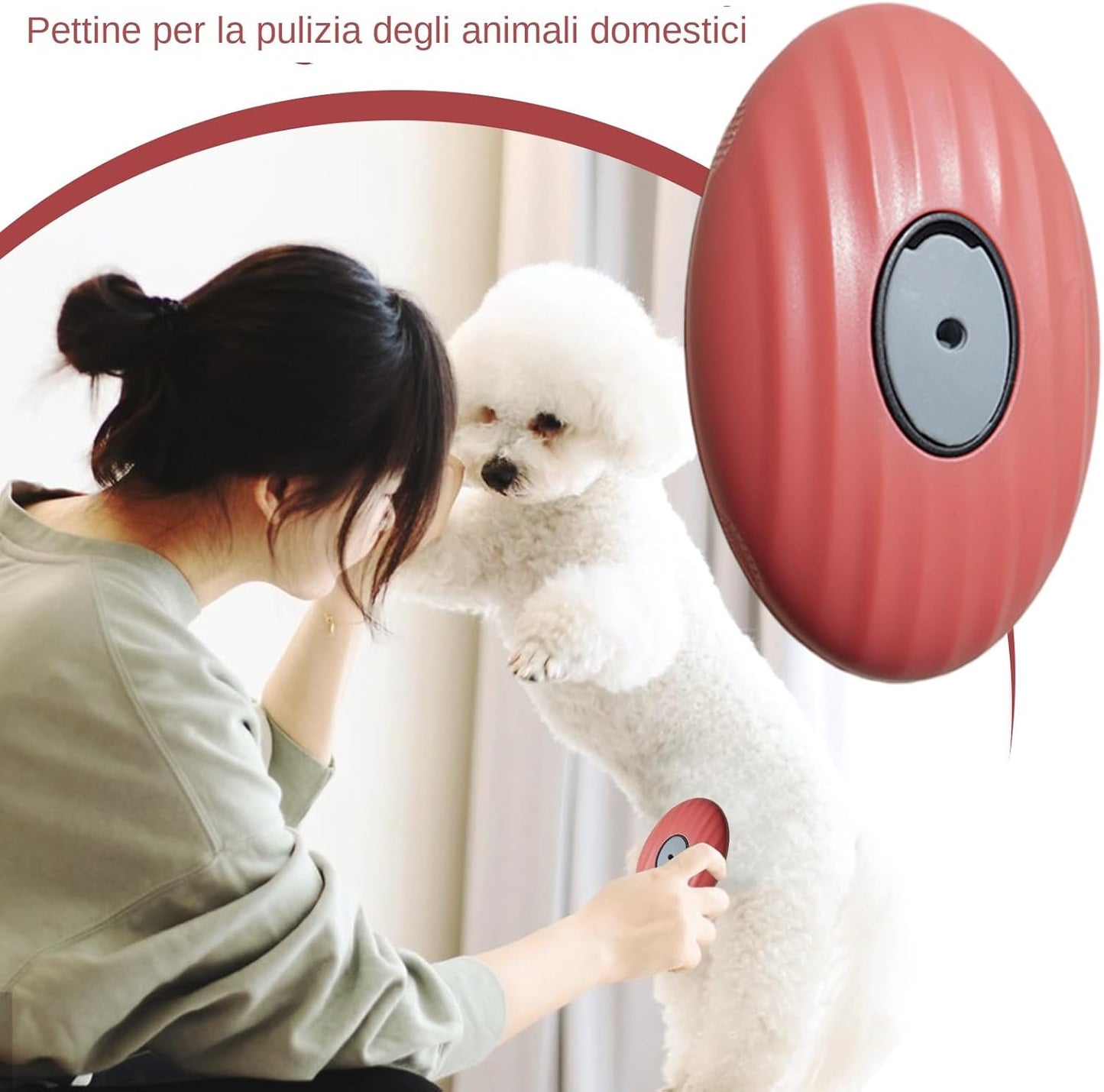 Pet Grooming Comb, Cat Bath Brush, 3.94x2.36x1.97 Inches, Hair Removal Tool, Portable Massage Design, Soft Silicone Teeth Daily Grooming for Small and Medium Pets, Multicolor