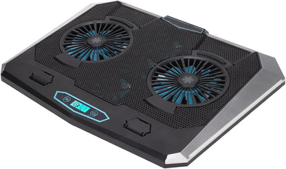 XUMIUZIY Laptop Cooling Pad,Laptop Fan Cooling Pad,5 Fans Fast Heat Dissipation Multi Angle Support RGB Lighting Low Noise Notebook Cooler Stand