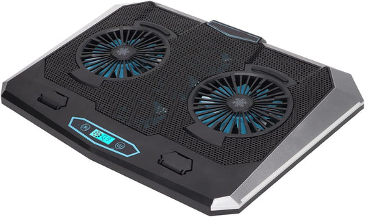 XUMIUZIY Laptop Cooling Pad,Laptop Fan Cooling Pad,5 Fans Fast Heat Dissipation Multi Angle Support RGB Lighting Low Noise Notebook Cooler Stand