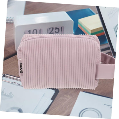 Cosmetic Bag Hand Makeup Bag Make Up Bag Bags Capacity Makeup Bag Make Up Bag Make up Bag Toiletry Bag Tote Bag for Makeup Accessory Pink Leather, pink, modern