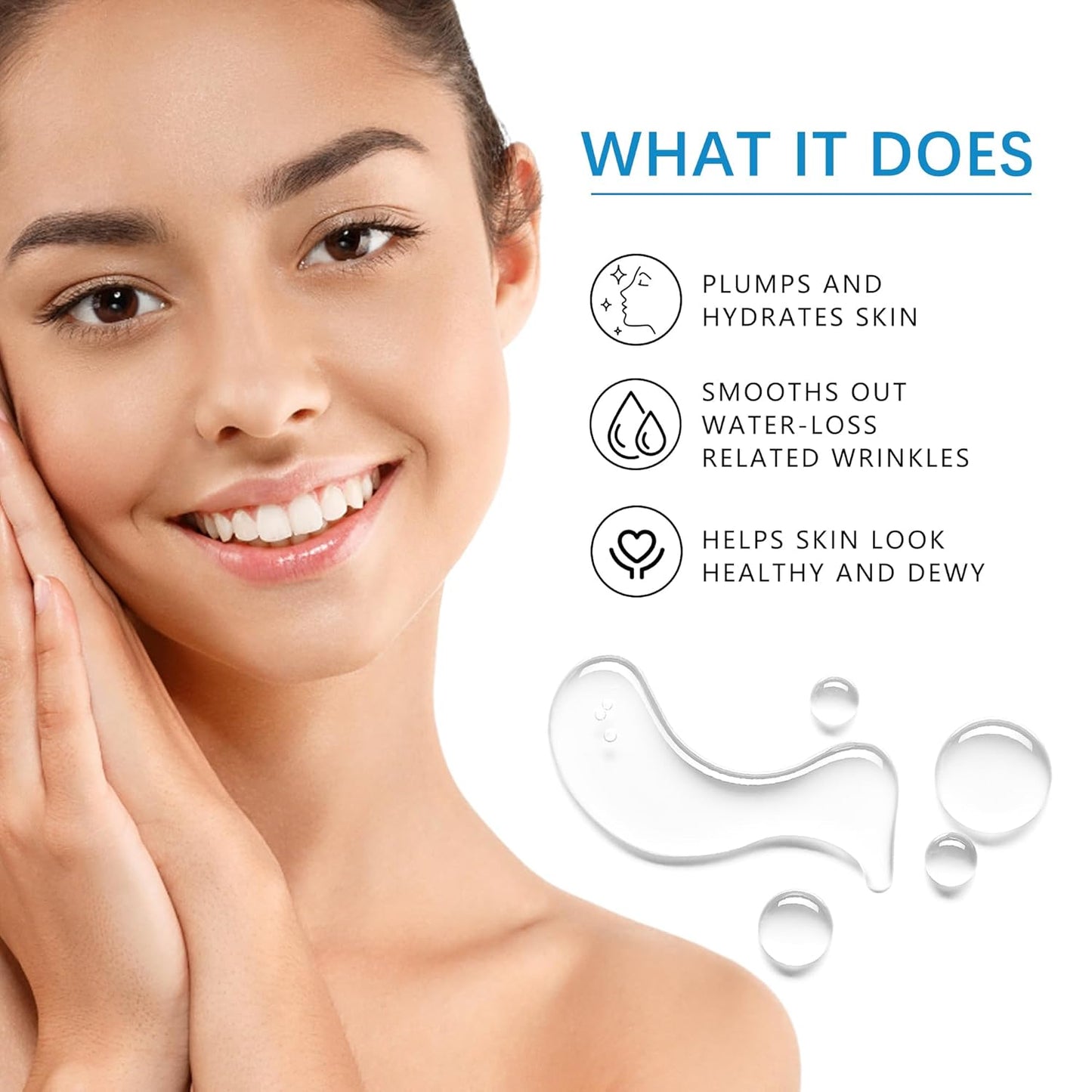 8D Hyaluronic Acid Essence,Balancing skin water,Plumping Face Serum,Anti-aging,Suitable for sensitive skin as well